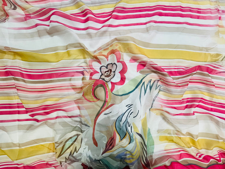 cotton unstiched suit with  printed soft dupatta & bottom