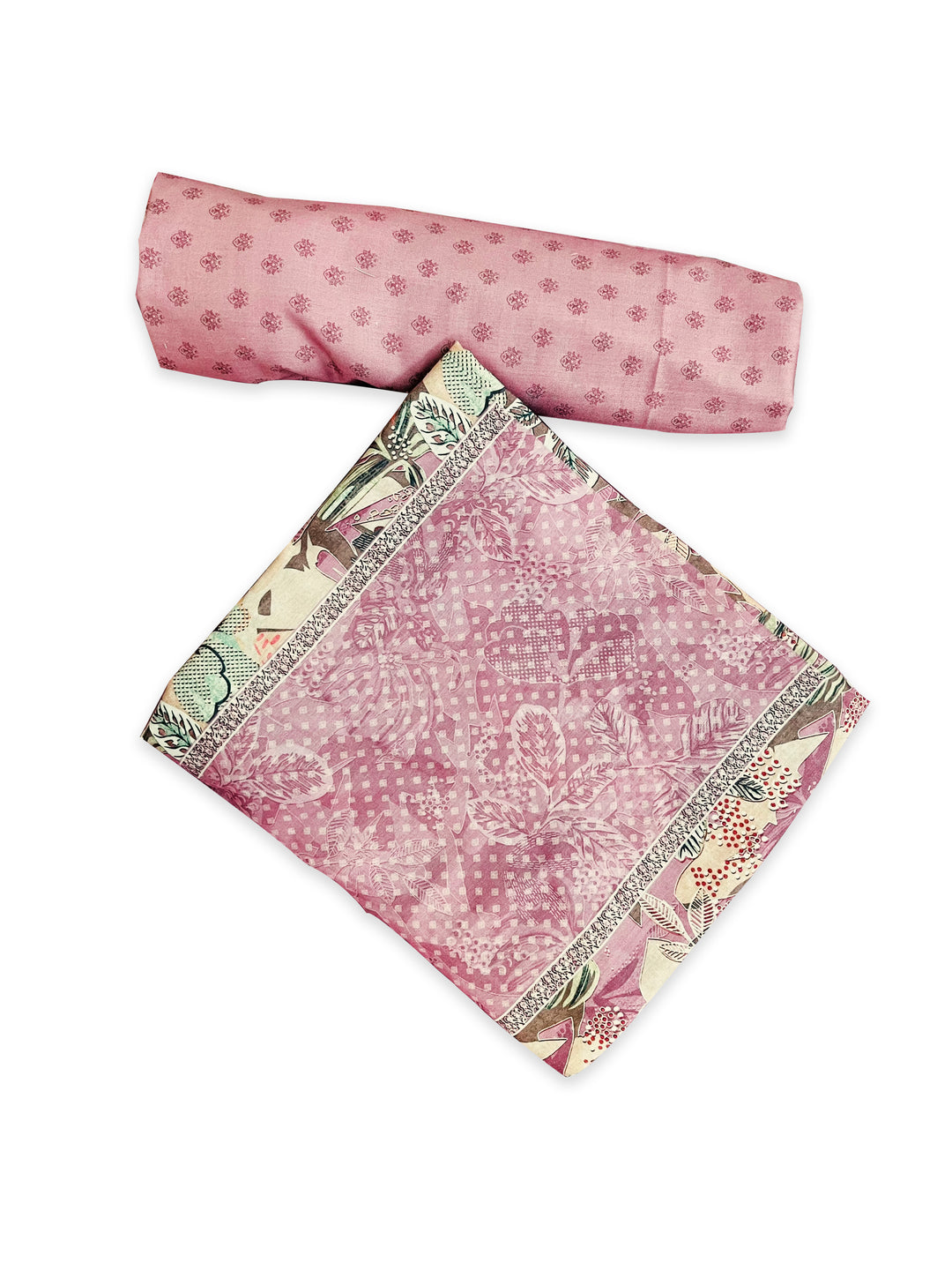 cotton suit with handwork aari and printed soft dupatta & bottom (Copy)